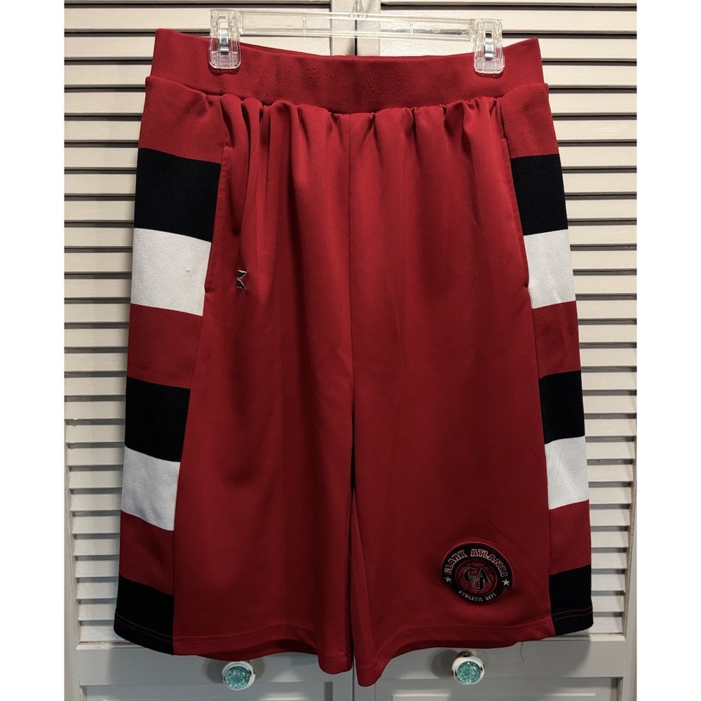 Colosseum Athletics‎ Shorts Size 2XL Elastic Band Waist High Rise Red/Black Logo